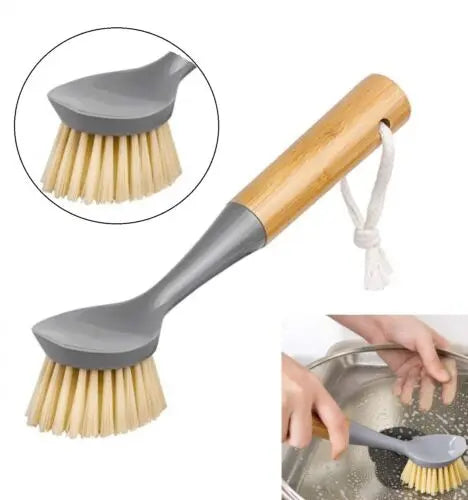 2x Dish Washing Up Brush Cleaning Brushes Kitchen Tool Pot Sink Scrubber Sponge