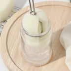 Detachable Bottle Cup Washing Sponge Brush with Stainless Steel Handle Replaceable Sponge Cleaning Brush Home Kitchen Tools