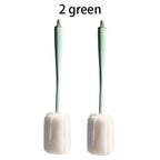 2pcs Long Handle Brush For Glass Cup And Milk Bottle Cleaning High Elastic Sponge Brushs Kitchen Washing Tools Accessories 26cm