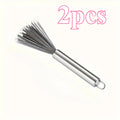 1/2Pcs hanging stainless steel pot brush keyboard brush multi-purpose brush, portable and reusable
