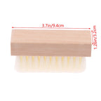 Handle Details Polishing And Cleaning Brush Horse Hair Wood Brush Leather Shoe Care And Cleaning Shoe Brush