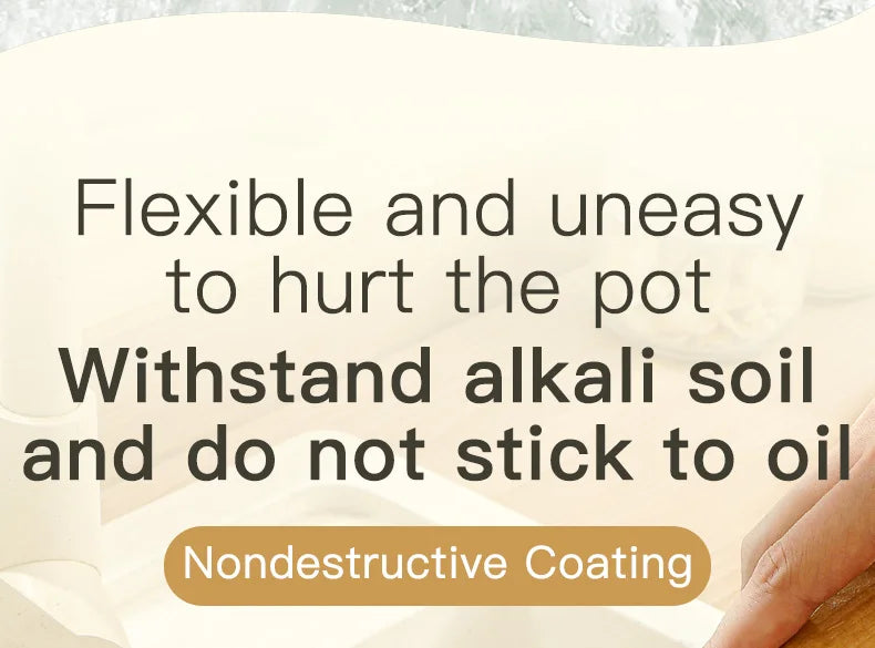 Natural Sisal Soft-Bristled Pot Brush, Household Kitchen Dishwashing Brush, Log Brush, Multi-Functional Beech Cleaning Brush