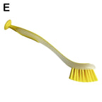 Multifunctional Pot Cleaning Brush Vertical Dishwashing Brush Kitchen Suction Cup Type Sink Cleaning Scrub LongHandle Tool Brush