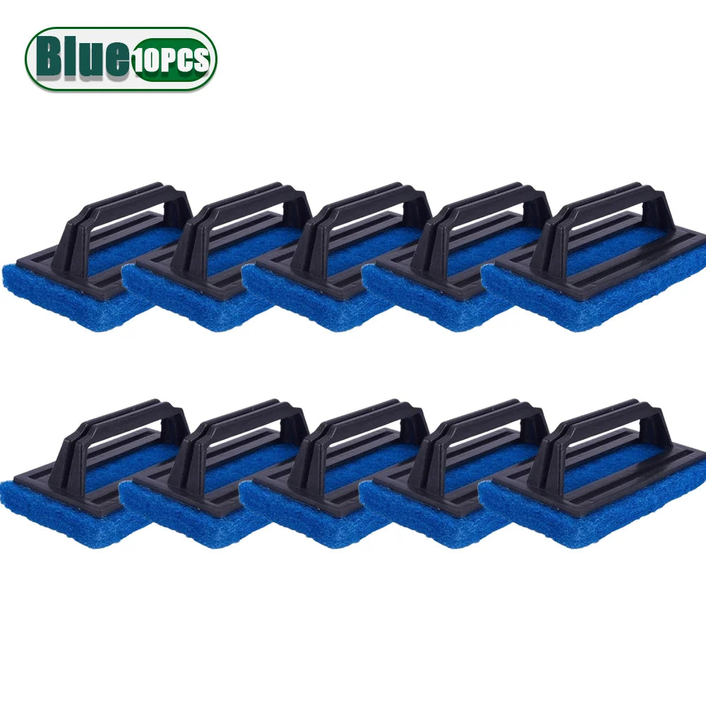 Household Sponge Scouring Pads with Handle Kitchen Sink Scrubber Pot Brush for Daily Cleaning and Cooking Tools