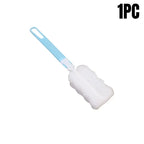 1/3/5Pcs Soft Sponge Cup Brush Long Handle Sponge Bottle Brush Drink Wineglass Bottle Glass Cup Washing No Deadend Cleaning Tool
