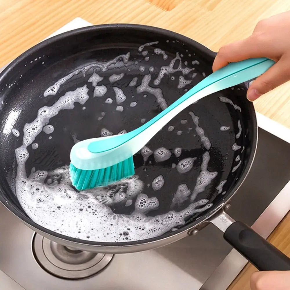 Vertical Bowl Pot Dish Kitchen Cleaning Brush Suction Cup Brush Washing Brush