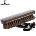 Natural Horsehair Leather Soft Polishing Tool Real Horse Hair Shoe Brush Polish Bootpolish Cleaning Brush For Suede Nubuck Boot