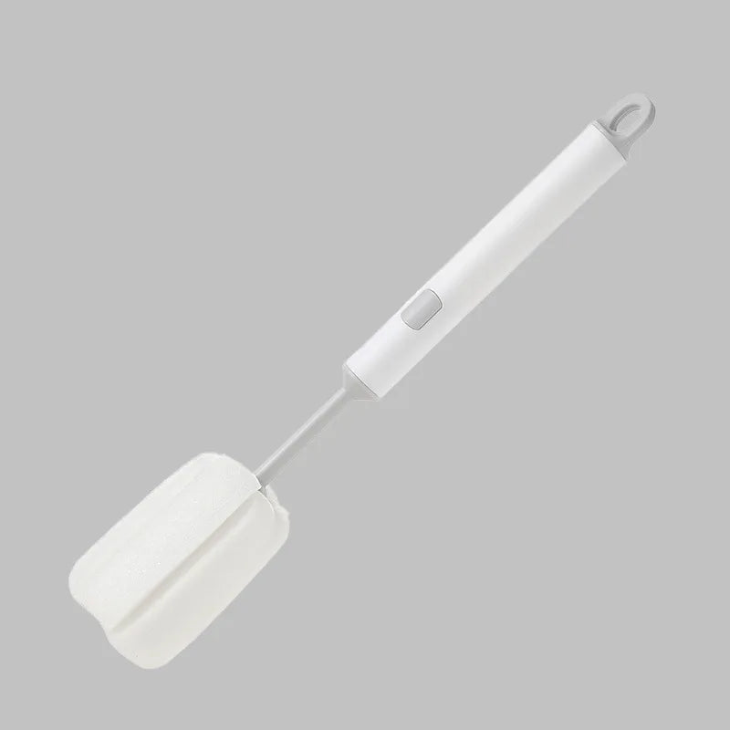 Removable Long Handle Soft Sponge Brush Kitchen Washing Cleaning Tool For Coffee Drink Wineglass Bottle Glass Cup Brush