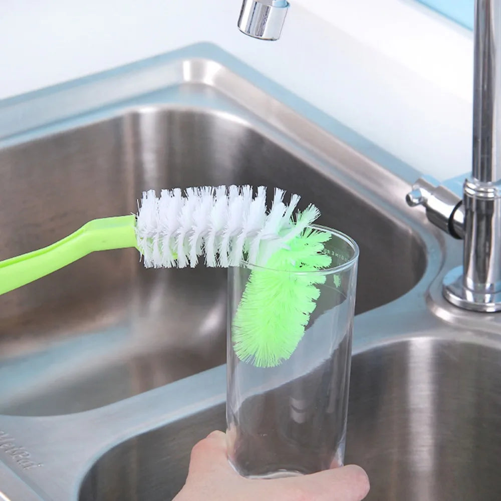 Creative Plastic Cleaning Brush Multi-function Stain Removal Water Bottle Cleaning Brush Soft Pot Cup Long Handle Brush