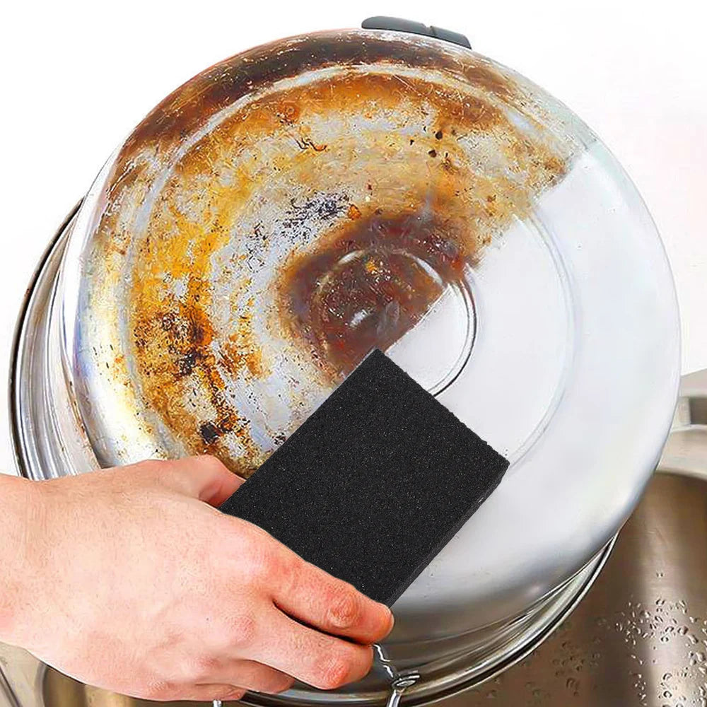 1/2/4/6/8Pcs Emery Sponge Pot Brush for Removeing Rust Descaling Magic Clean Pan Dishes Sharpen Rub Brush Home Kitchen Gadget