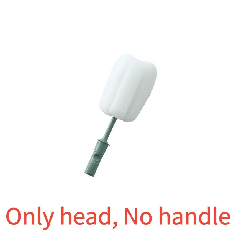 Soft Sponge Cup Brush, Long Handle Sponge Bottle Brush Drink Wineglass Bottle Glass Cup Washing Cleaning Kitchen