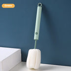 New Nordic-style Cup Brush Long-handled Sponge Cup Brush Detachable and Replaceable Head Baby Bottle and Thermos Cup Clean Brush