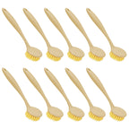 1/3/10pcs long handle pot brush, compact kitchen cleaning brush, dishwashing brush, cookware brush (mixed colors)