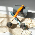 1PC Cleaning Brush Kitchen Soft Plastic Long Handle Silicone Brush Dishes Scrub POTS Brush Decontamination Cleaning Brush