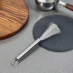 Kitchen Stainless Steel Cleaning Brush Long Handle Utensil Scrubber Anti-Rust Stainless Steel Kitchen Special Brush Pot Tool