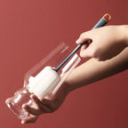 2pcs Long Handle Brush For Glass Cup And Milk Bottle Cleaning High Elastic Sponge Brushs Kitchen Washing Tools Accessories 26cm