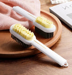 Long Handle 2-Sided Suede Cleaning Brush for Shoes Sneakers Stain & Dust Removal Rubber Boot Cleaner Shoe Brush