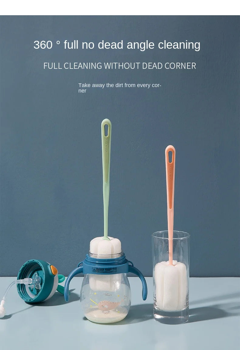 Cup Brush Cup Clean Long Handle Milk Bottle Brush No Dead Angle Remove Tea Stain Sponge Small Brush #2874