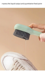 1pcs/2pcs/3pcs Multi-Functional Shoe Brush with Liquid Dispenser Household Press Type Soft Fur for Washing Shoes Cleaning Tool