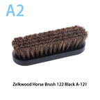 1PC Handle Dashboard Details Polishing And Cleaning Brush Horse Hair Wood Brush Leather Shoe Care And Cleaning Shoe Brush