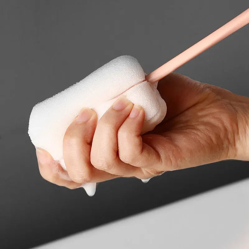 2pcs Long Handle Brush For Glass Cup And Milk Bottle Cleaning High Elastic Sponge Brushs Kitchen Washing Tools Accessories 26cm