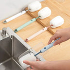 New Nordic-style Cup Brush Long-handled Sponge Cup Brush Detachable and Replaceable Head Baby Bottle and Thermos Cup Clean Brush