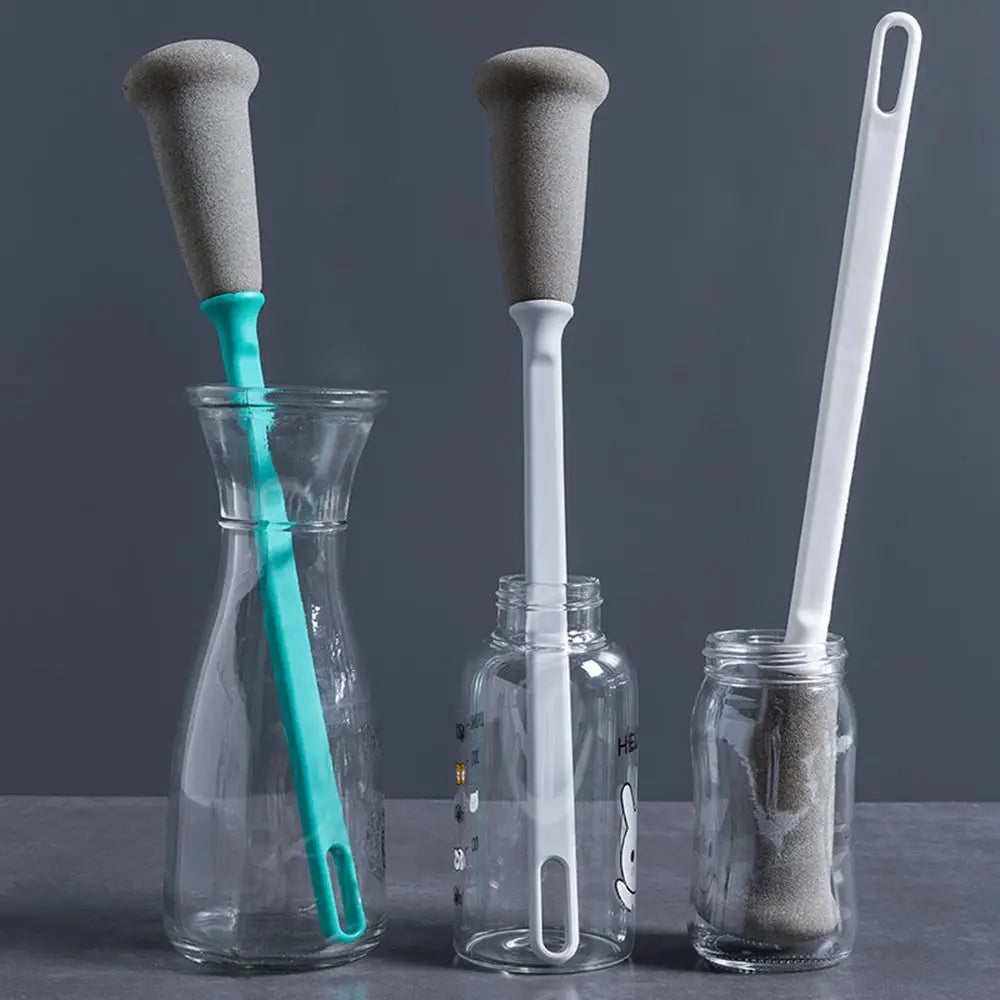 Long Handle Sponge Cup Brush Thermal Cup Scrubber Glass Bottle Clean Tools Drink Wineglass Glass Cup Cleaning Brush