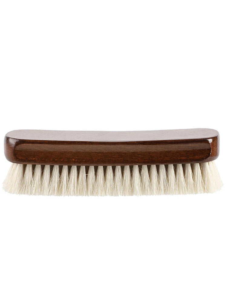 1 Piece Solid Wood Wool Shoe Brush, Polishing, Cleaning, Care Brush, Suitable For Leather Or Fabric Shoes, Cleaning Brush