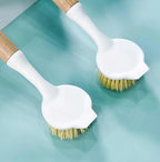 Natural Wooden Pot Brush With Sisal Bristles Durable Strong Scrubbing Eco Friendly Dish Brush For Cast Iron Skillet Pots Pans