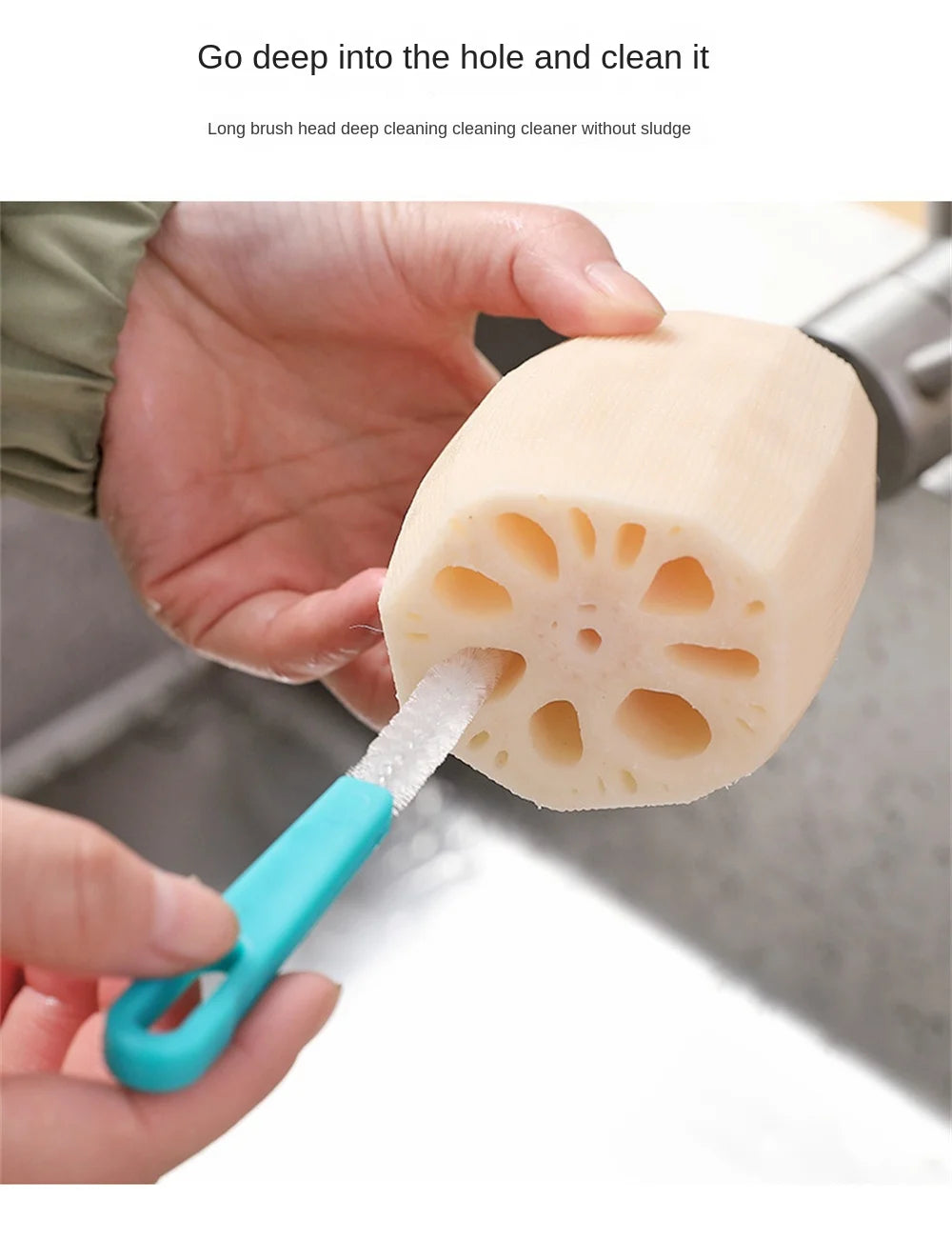 Blade Knife Cleaner Bowl Pot Washing Tool Cleaning Scrubbing Brush Ideal for Thermomix TM5 TM6 TM31 Food Mixer Monsieur Cuisine