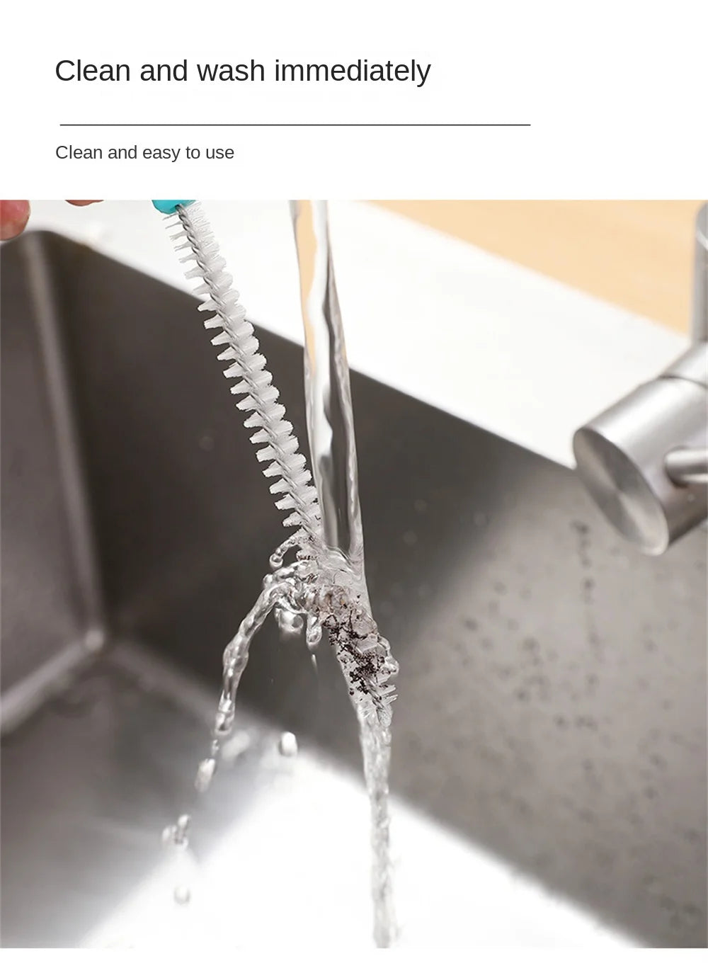 Blade Knife Cleaner Bowl Pot Washing Tool Cleaning Scrubbing Brush Ideal for Thermomix TM5 TM6 TM31 Food Mixer Monsieur Cuisine