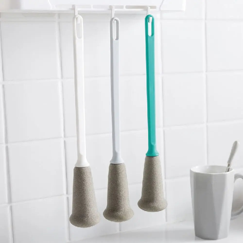 Long Handle Sponge Cup Brush Thermal Cup Scrubber Glass Bottle Clean Tools Drink Wineglass Glass Cup Cleaning Brush