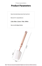New Nordic-style Cup Brush Long-handled Sponge Cup Brush Detachable and Replaceable Head Baby Bottle and Thermos Cup Clean Brush
