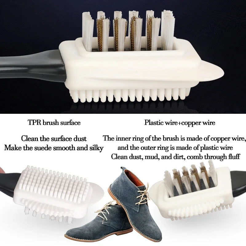 Fluffy Suede Shoe Cleaning Brush - Soft Brush for Sneakers And Leather Interior - Suede Nubuck Boots Shoe Brush Cleaning Tools