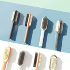 Long Handle 2-Sided Suede Cleaning Brush for Shoes Sneakers Stain & Dust Removal Rubber Boot Cleaner Shoe Brush