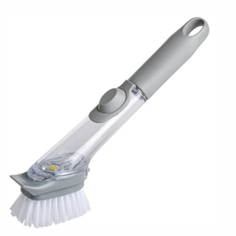 Kitchen Pot Cleaning Brush Long Handle Stain Removal Brush Multifunctional Kitchen Dishwashing Dishes Pans Cleaning Tool Brush