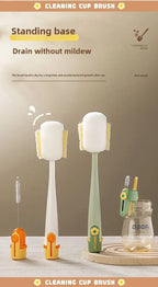 5-in-1cup Washing Tool for Household Use Multifunctional Cup Brush Water Cup Thermos Cup Brush Milk Bottle Cleaning Sponge Brush