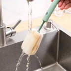 New Nordic-style Cup Brush Long-handled Sponge Cup Brush Detachable and Replaceable Head Baby Bottle and Thermos Cup Clean Brush