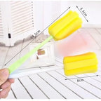 3pcs Cup Brush Sponge Glass Bottle Cup Cleaner Wineglass Bottle Coffe Tea Glass Cup Bottle Brush Kitchen Cleaning Tool