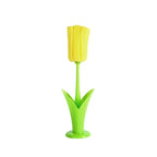 Tulip Style Reusable Cup Brush with Long Handle, Sponge Brush with Removable Sponge Head for Easy Cleaning Glasses,Water Cups