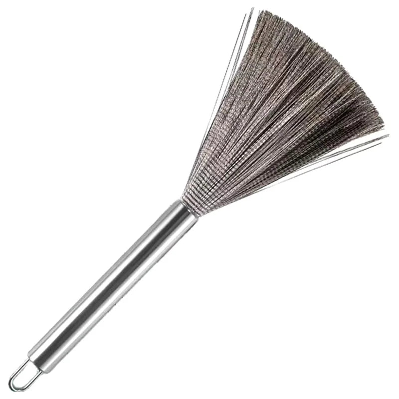 304 Stainless Steel Cleaning Brush | Efficient Scrubber With Hanging Loop, Durable Metal Pot Clean Tool
