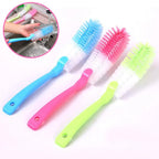Creative Plastic Cleaning Brush Multi-function Stain Removal Water Bottle Cleaning Brush Soft Pot Cup Long Handle Brush