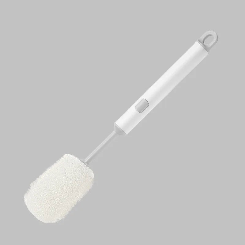 Removable Long Handle Soft Sponge Brush Kitchen Washing Cleaning Tool For Coffee Drink Wineglass Bottle Glass Cup Brush