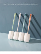 2874 Cup Scrub Brush Bottle Wine Cup  Kettle Cup Clean Long Handle Wash Bottle Brush Remove Coffee Tea Stains Sponge Brush