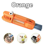 3-in-1 Crocodile Cup Lid Cleaning Brush 180° Rotatable Cup Crevice Cleaning Tools Bottle Crevice Cleaner Brush for Home Kitchen