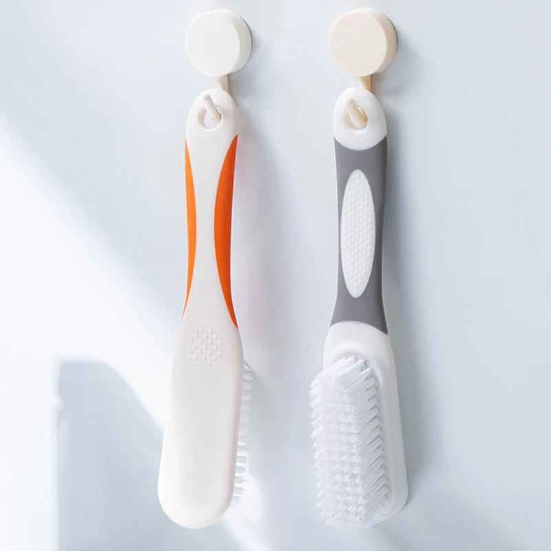 Long Handle Scrubbing Brush Soft Bristle Laundry Clothes Shoes Scrub Brush Portable Plastic Cleaning Brush For Kitchen Bathroom