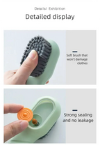 1pcs/2pcs/3pcs Multi-Functional Shoe Brush with Liquid Dispenser Household Press Type Soft Fur for Washing Shoes Cleaning Tool