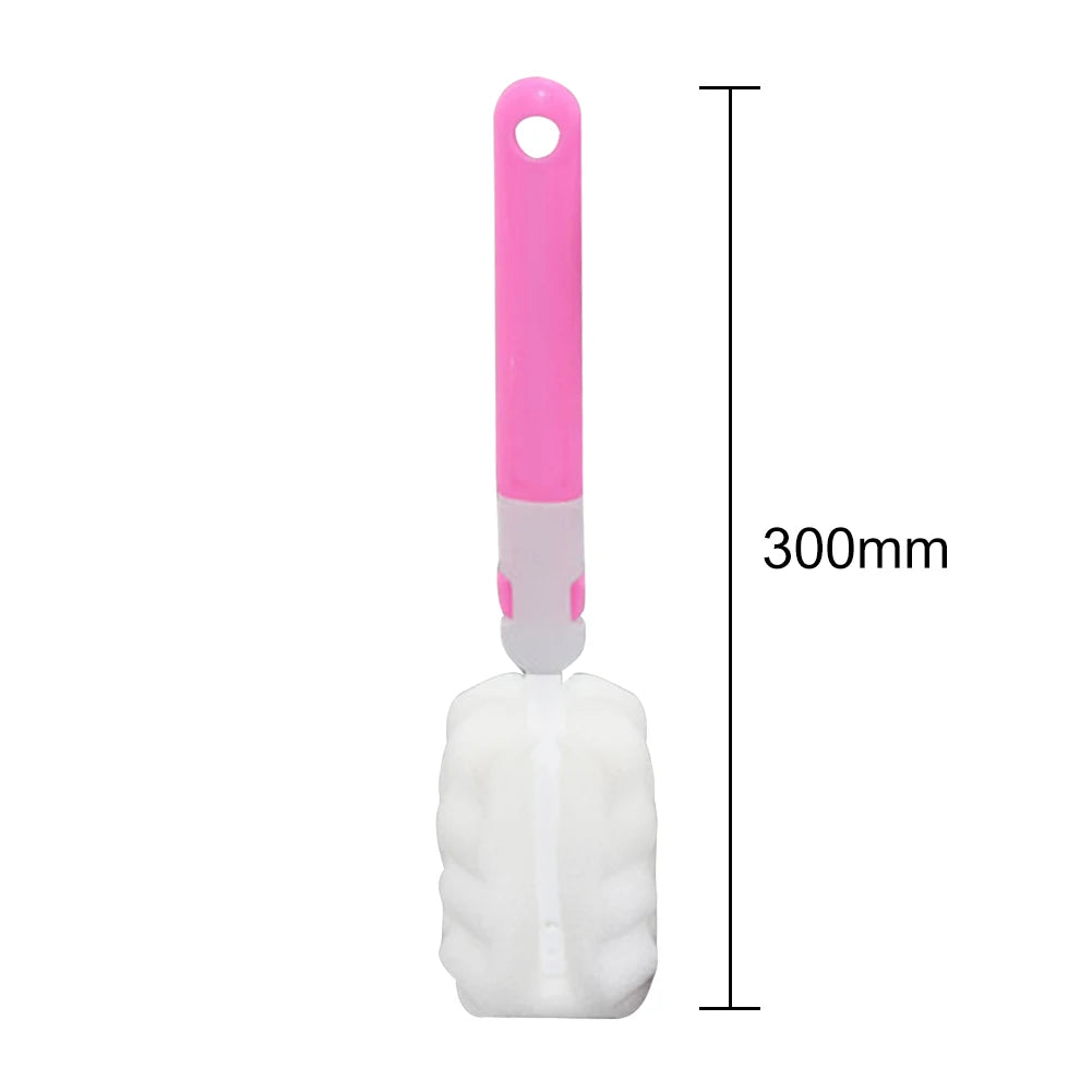 20/30cm Bottle Cleaning Brush Long Handle Soft Sponge Brush Water Bottle Glass Cup Washing Cleaner Tool For Bottle Vacuum Flasks