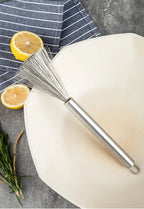 Kitchen Stainless Steel Cleaning Brush Long Handle Utensil Scrubber Anti-Rust Stainless Steel Kitchen Special Brush Pot Tool