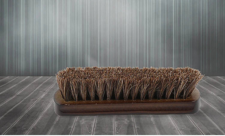 Natural Horsehair Leather Soft Polishing Tool Real Horse Hair Shoe Brush Polish Bootpolish Cleaning Brush For Suede Nubuck Boot